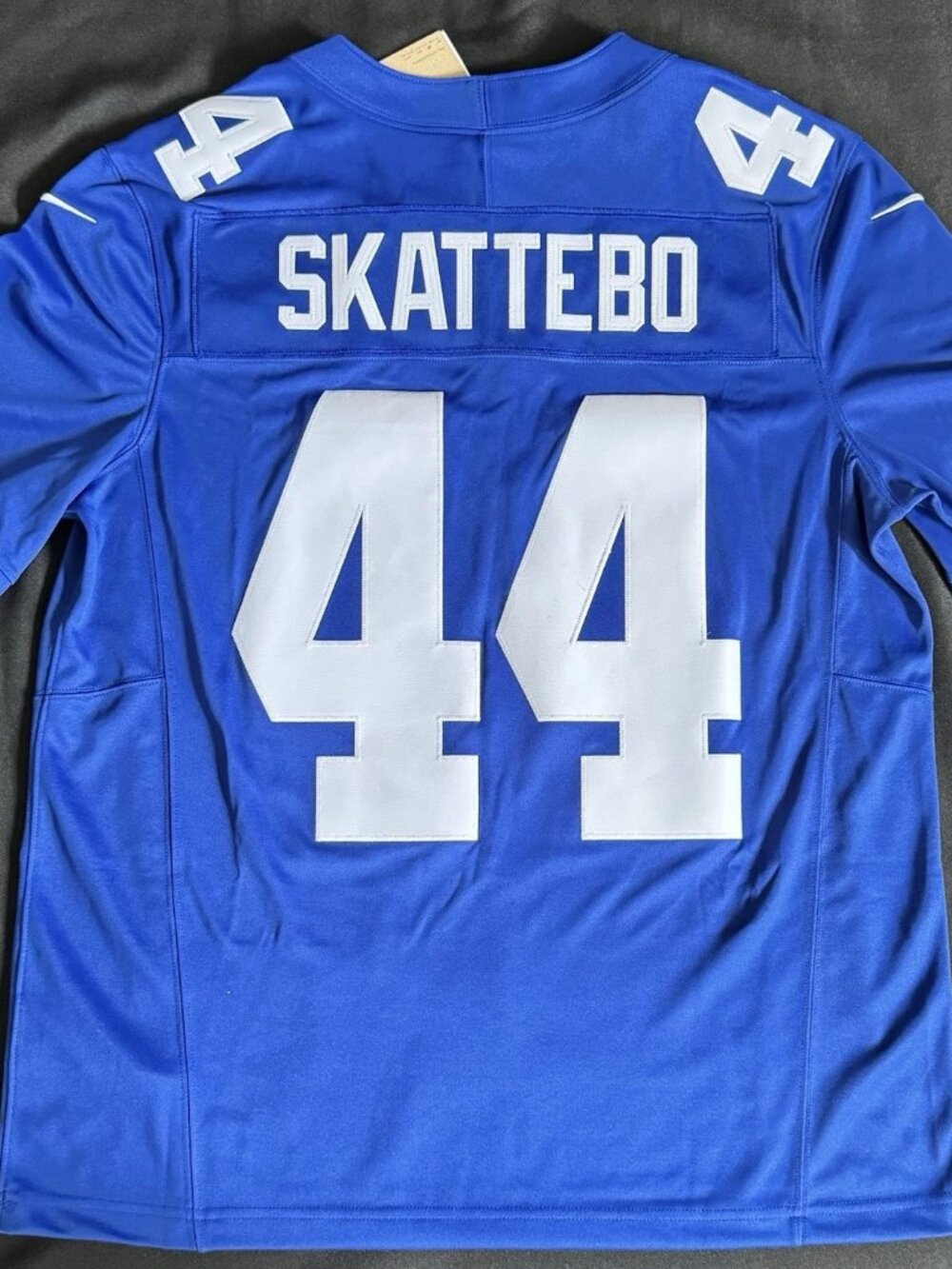 Cam Skattebo Royal Blue Stitched Jersey Vapor